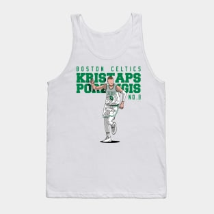 Kristaps Porziņģis Comic Style Tank Top